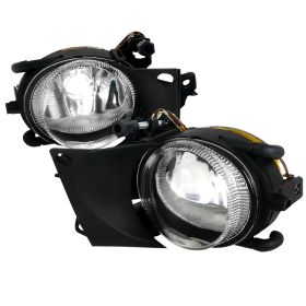 2001-2003 BMW E39 Clear/Chrome OEM Fog Lights-LF-E3901COEM-VS