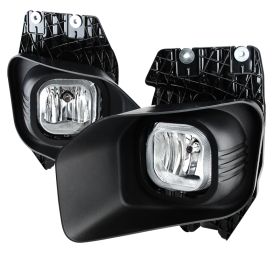 2011-2015 Ford F250/F350 Superduty Clear/Chrome Euro Fog Lights-LF-F25011SDCOEM-