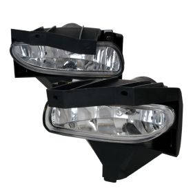 1999-2004 Ford Mustang Clear/Chrome Euro Fog Lights-LF-MST99C-WJ