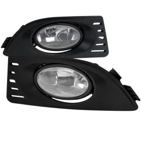 2005-2006 Acura RSX Clear/Chrome OEM Fog Lights-LF-RSX06OEM-RS