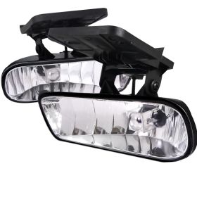 1999-2006 GMC Sierra Clear/Chrome Euro Fog Lights-LF-SIE99COEM-HZ