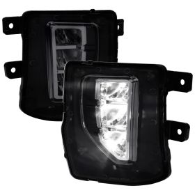 2016-2017 Chevrolet Silverado 1500 Smoke LED Fog Lights  - LF-SIV16GLED-DL