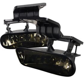 1999-2002 Chevy Silverado Smoke Euro Fog Lights-LF-SIV99GOEM-HZ