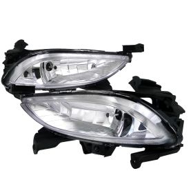 2011-2013 Hyundai Sonata Clear/Chrome Euro Fog Lights-LF-SON11COEM-HZ