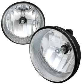 2005-2011 Toyota Tacoma Clear/Chrome OEM Fog Lights-LF-TAC06COEM-HZ