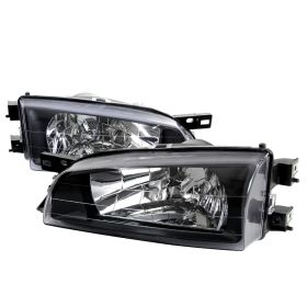 1995-2001 Subaru Impreza Black Euro Headlights-LH-WRX97JM-RS