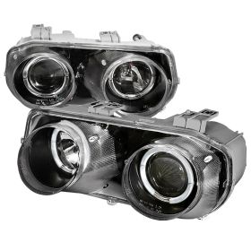 1994-1997 Acura Integra Black Halo Projector Headlights - LHP-INT94JM-KS