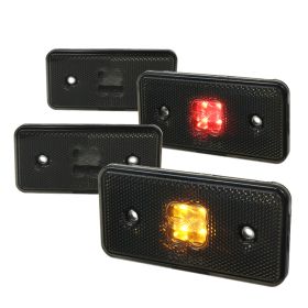 2002-2014 Mercedes G-Wagon W463 Smoke LED Front + Rear Side Marker Light 4PC  - LSM-BW46302GLED4P-VS