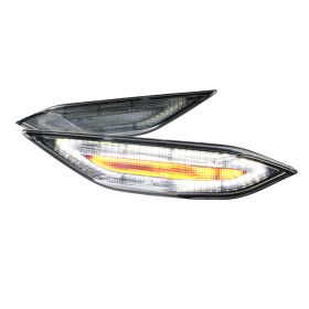 2011-2014 Porsche Cayenne Clear LED Side Marker Light  - LSM-CAY11CLED-VS
