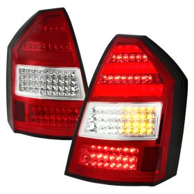 2005-2007 Chrysler 300c LED Tail Lights Red - SDT-LT-300C05RLED-TM