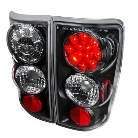 1995-2000 Chevy Blazer Black LED Tail Lights-LT-BLZ95JMLED-TM