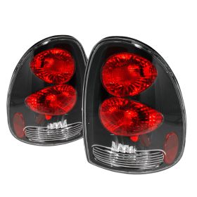 1996-2000 Dodge Caravan Black Tail Lights-LT-CAR96JM-KS