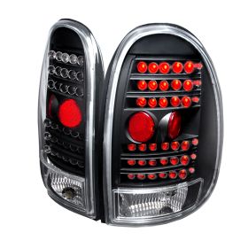 1996-2000 Dodge Caravan Black LED Tail Lights-LT-CAR96JMLED-KS