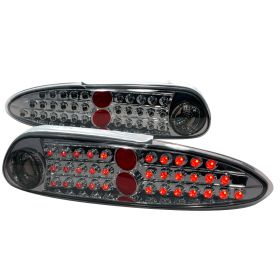 1993-2002 Chevy Camaro Smoke LED Tail Lights-LT-CMR93GLED-KS