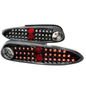 1993-2002 Chevy Camaro Black LED Tail Lights-LT-CMR93JMLED-KS