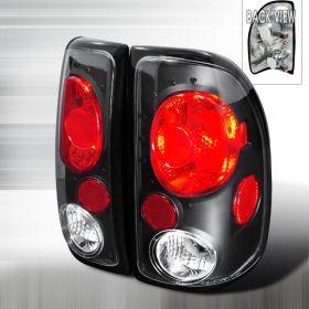 1997-2004 Dodge Dakota Black Tail Lights-LT-DAK97JM-KS