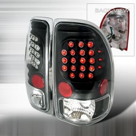 1997-2004 Dodge Dakota Black LED Tail Lights-LT-DAK97JMLED-KS