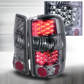2000-2006 Chevy/gmc Denali/tahoe Smoke LED Tail Lights-LT-DEN00GLED-KS
