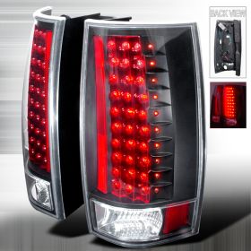 2007-2013 GMC Yukon & Denali Chrome LED Tail Lights-LT-DEN07JMG3LED-KS