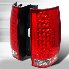 2007-2013 GMC Yukon & Denali Chrome LED Tail Lights-LT-DEN07RG3LED-KS