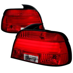 1997-2000 BMW 5 Series E39 LED Tail Lights Red - SDT-LT-E3997RLED-TM
