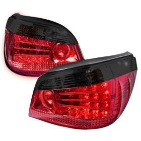2004-2009 BMW E60 Smoke LED Tail Lights-LT-E6004GLED-KS