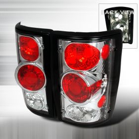2000-2003 Ford Econoline Chrome Tail Lights-LT-ECON00-KS