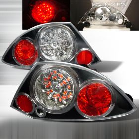 2000-2003 Mitsubishi Eclipse Black LED Tail Lights-LT-ELP00JMLED-KS