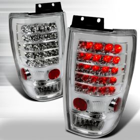 1997-2002 Ford Expedition Chrome LED Tail Lights-LT-EPED97CLED-KS