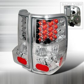 2004-2007 Ford F150 Chrome LED Tail Lights-LT-F15004CLED-KS