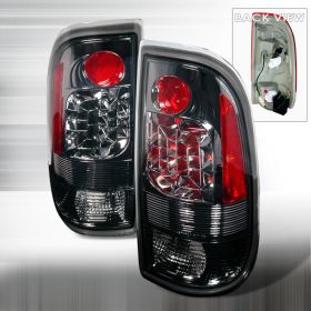 1997-2003 Ford F150 Smoke LED Tail Lights-LT-F15097GLED-KS
