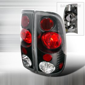 1997-2003 Ford F150 Black Tail Lights-LT-F15097V2JM-KS