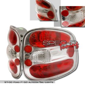 1997-2000 Ford F150 Chrome Tail Lights-LT-F150F97-KS