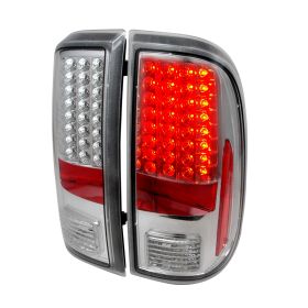2008-2015 Ford F250/F350 SuperDuty Chrome LED Tail Lights-LT-F25008CLED-KS