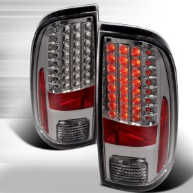 2008-2015 Ford F250/F350 SuperDuty Smoke LED Tail Lights-LT-F25008GLED-KS