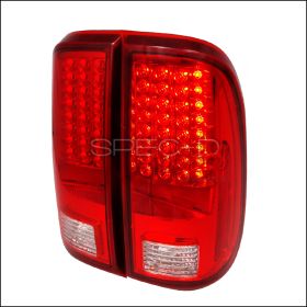 2008-2015 Ford F250/F350 SuperDuty Red LED Tail Lights-LT-F25008RLED-KS
