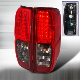 2005-2012 Nissan Frontier Smoke LED Tail Lights-LT-FRO05RGLED-KS