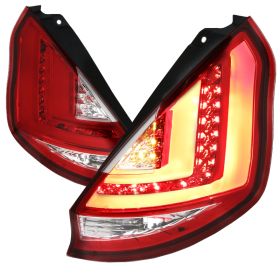 2011-2012 Ford Fiesta Red LED Tail Lights-LT-FST115RLED-TM