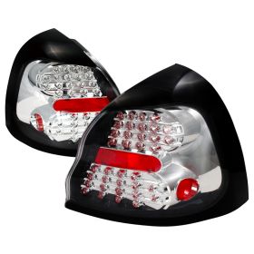 2004-2007 Pontiac Grand Prix Chrome LED Tail Lights-LT-GPX04CLED-KS