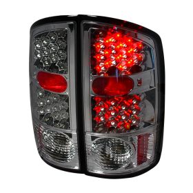 2002-2006 Dodge Ram Smoke LED Tail Lights-LT-RAM02GLED-KS