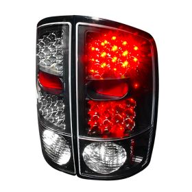 2002-2006 Dodge Ram Black LED Tail Lights-LT-RAM02JMLED-KS