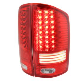 2002-2005 Dodge Ram Red LED Tail Lights-LT-RAM02RLED-V2-RS