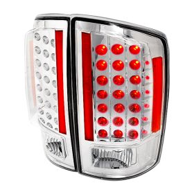 2007-2008 Dodge Ram Chrome LED Tail Lights-LT-RAM07CLED-KS