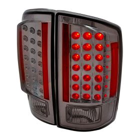 2007-2008 Dodge Ram Smoke LED Tail Lights-LT-RAM07GLED-KS