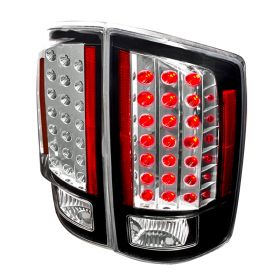 2007-2008 Dodge Ram Black LED Tail Lights-LT-RAM07JMLED-KS