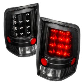 2009-2015 Dodge Ram 1500 Black LED Tail Lights-LT-RAM09JMLED-KS