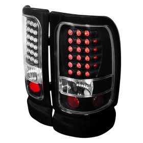 1994-2001 Dodge Ram Black LED Tail Lights-LT-RAM94JMLED-KS