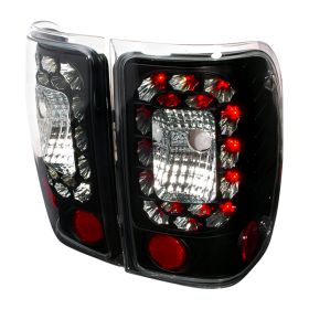 2001-2003 Ford Ranger Black LED Tail Lights-LT-RAN01JMLED-KS