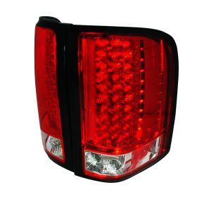 2007-2011 Chevy Silverado Red LED Tail Lights-LT-SIV07RLED-KS