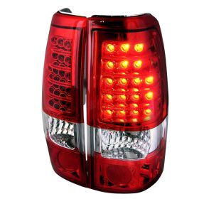1999-2002 Chevy Silverado Red LED Tail Lights-LT-SIV99RLED-KS